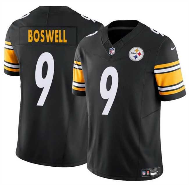 Men & Women & Youth Pittsburgh Steelers #9 Chris Boswell Black 2024 F.U.S.E. Vapor Untouchable Limited Stitched Jersey